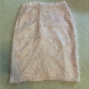 Pale pink pencil skirt